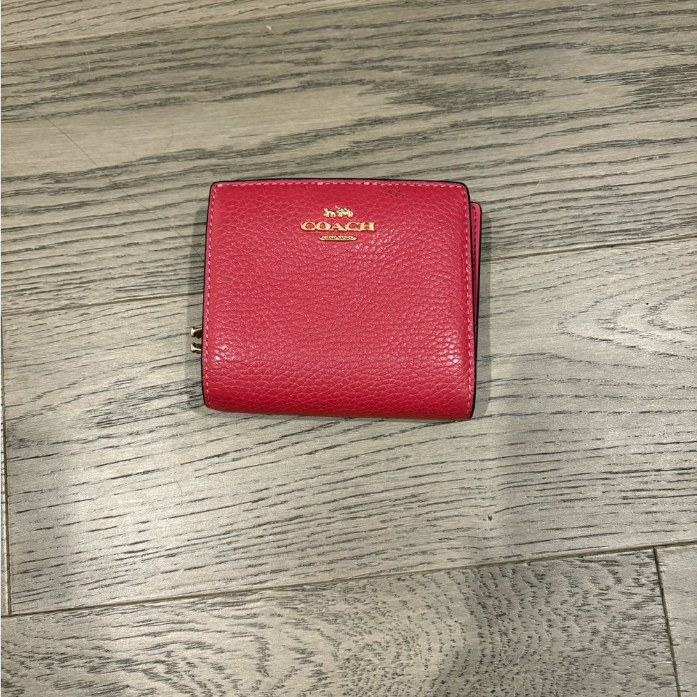 Coach Fuchsia Leather Wallet